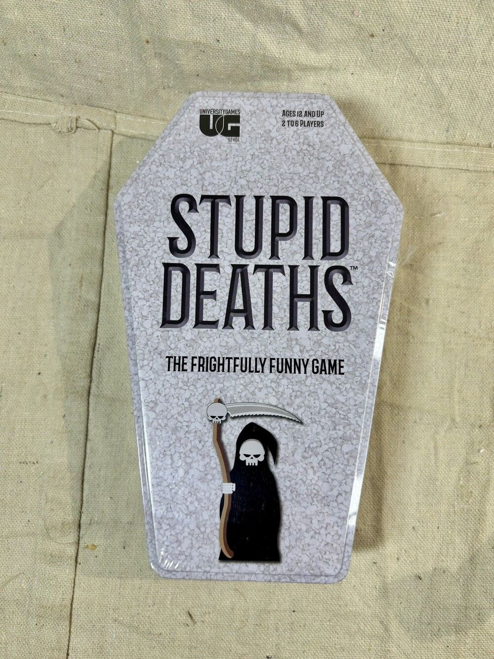 University Games Stupid Deaths Card Game Tin - Ages 12+ NIB